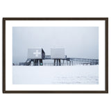 First aid house in the winter seascape thumbnail
