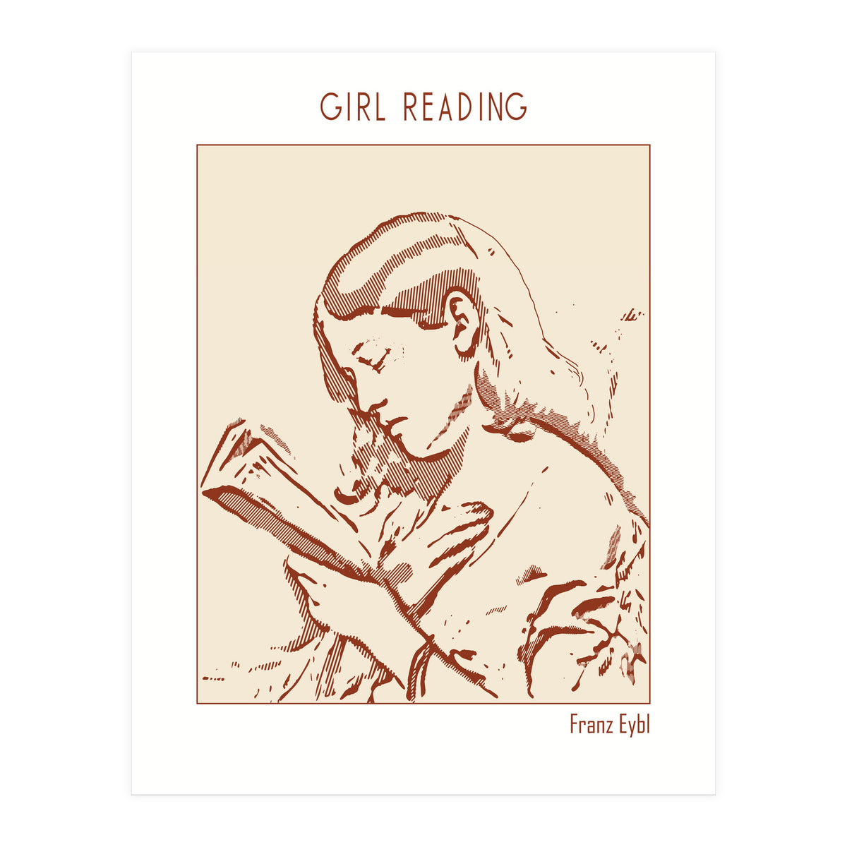Girl Reading – Franz Eybl (Print Only)