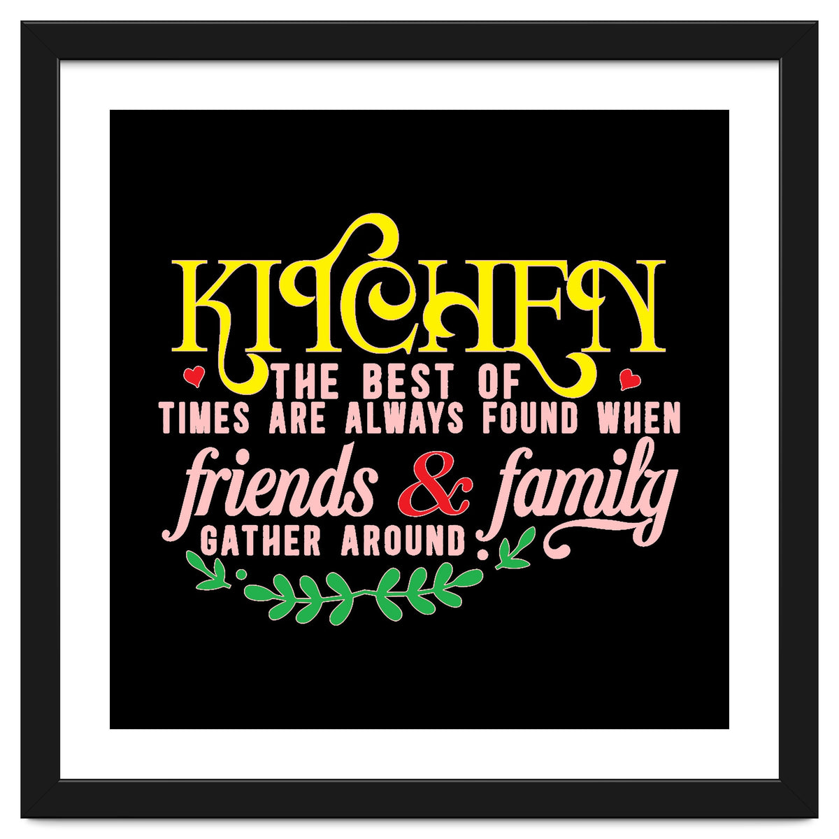 Kitchen The Best Of Times Are Always Found When Friends & Family Gather Around