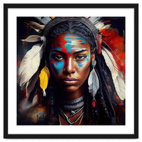Powerful American Native Warrior Woman #2
