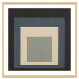 JOSEF ALBERS - HOMAGE TO THE SQUARE BEIGE GREY BLACK HIGH RESOLUTION thumbnail