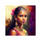 Golden Garland Sinhalese Portrait (Print Only) thumbnail