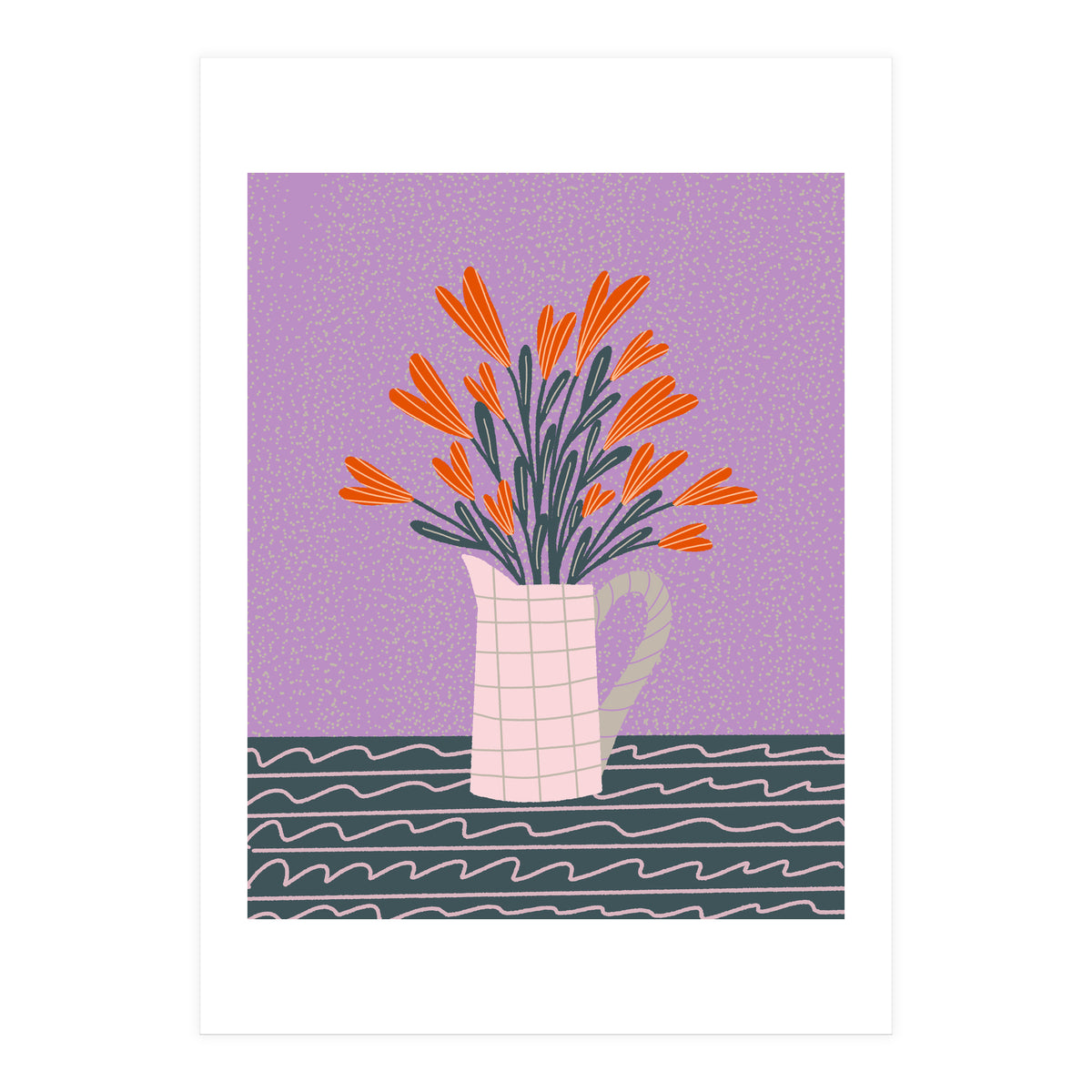 Floral Pitcher  (Print Only)