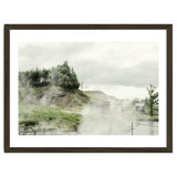 A natural hot spring landscape where steam rises - Iceland thumbnail