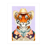 Tiger Portrait in Hat Wild Cowboy Fashion  (Print Only) thumbnail