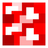 Red Abstract Square Tiles (Print Only) thumbnail