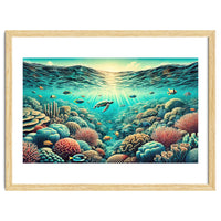 Vintage Australia, Great Barrier Reef Poster