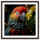 Vibrant Macaw Parrot With Red And Yellow thumbnail