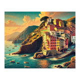 Vintage Cinque Terre Poster, Italy (Print Only) thumbnail