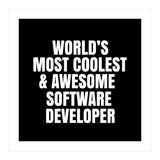 World's most coolest and awesome software developer (Print Only) thumbnail