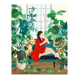 Introspection, Urban Jungle Bohemian Decor Plants, Self Care Plant Lady, Self Love Retrospection Analyse Positivity Mindset Fashion (Print Only) thumbnail