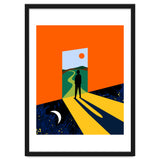 The Path Ahead, Abstract Concept Positivity Growth Mindset People, Eclectic Inspire Bohemian Contemporary Modern Pop Art thumbnail