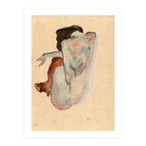 Crouching Nude in Shoes and Black Stockings, Back View. (Print Only) thumbnail