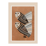 Striped Owl Pair (Print Only) thumbnail