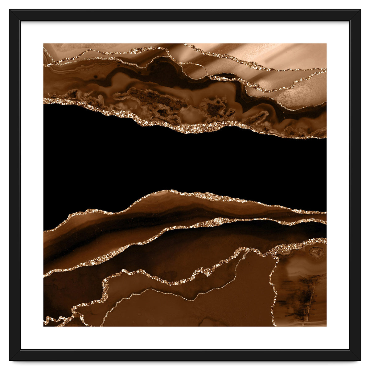 Brown & Gold Agate Texture 11