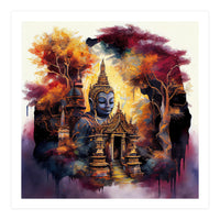 Autumn Forest Buddha Temple (Print Only)