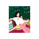 Bohemian Soul, Modern Boho Woman Decor Self Love, Self Care Portrait Fashion Patio Style Garden (Print Only) thumbnail