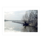 Sunny day pier in the lake (Print Only) thumbnail
