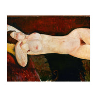 Amadeo Modigliani / 'Reclining Nude', c. 1919, Oil on canvas, 57 x 114 cm. (Print Only)