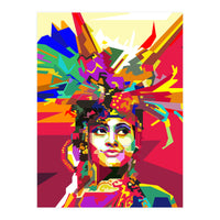 Beauty Traditional Ethnic Woman Pop Art (Print Only)