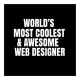 World's most coolest and awesome web designer (Print Only) thumbnail