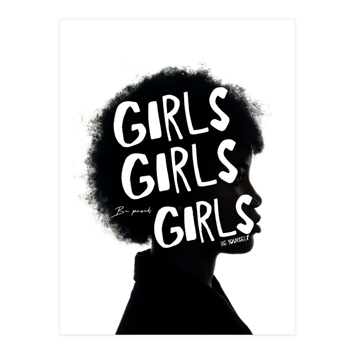Girls Girls Girl Feminist women Empowerment  (Print Only)