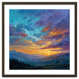 Ethereal Alpine Sunset Over Distant Peaks thumbnail