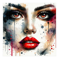 Close Up Woman Face (Print Only)