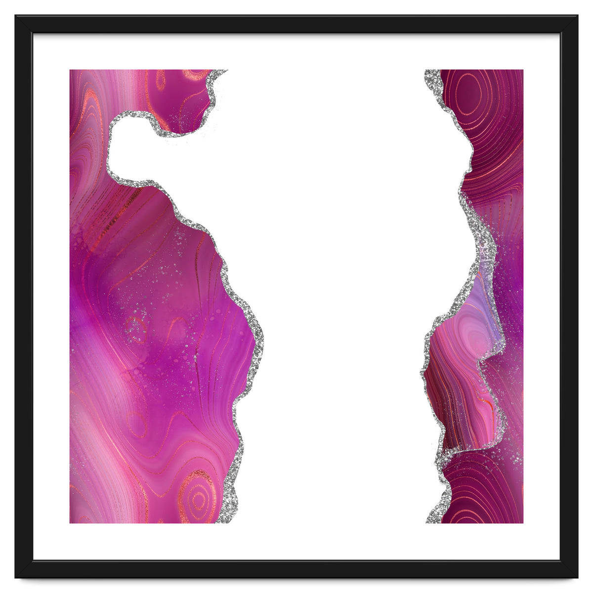 Magenta & Silver Agate Texture 06