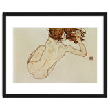 Kauernder Rueckenakt - Crouching nude,back view,1917. Gouache and pencil, 29,5 x 45 cm. thumbnail