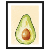 Avocado Half, Fresh Food Kitchen Art