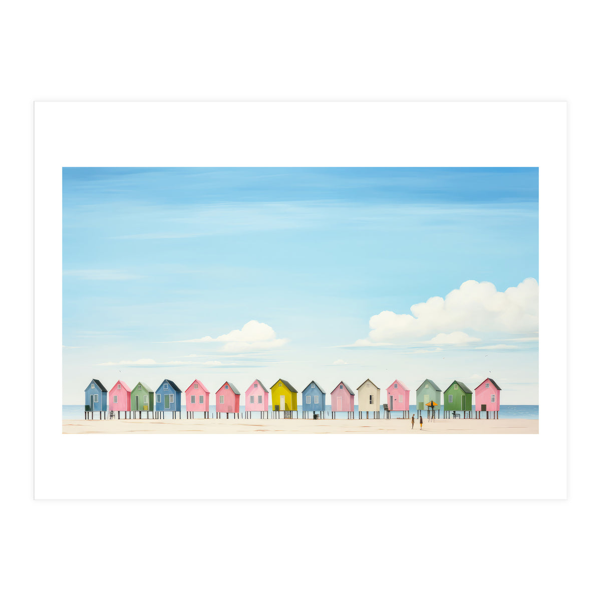 Beach cottages (Print Only)