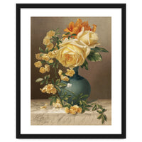 William Duffield – Marchal Niel Roses (1883) Botanical Floral Print