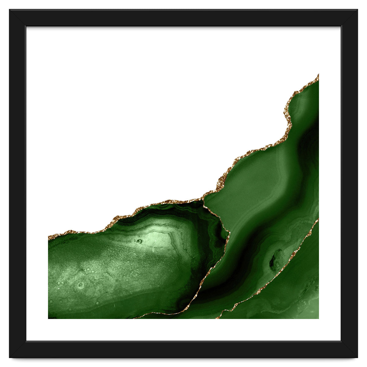 Green & Gold Agate Texture 26