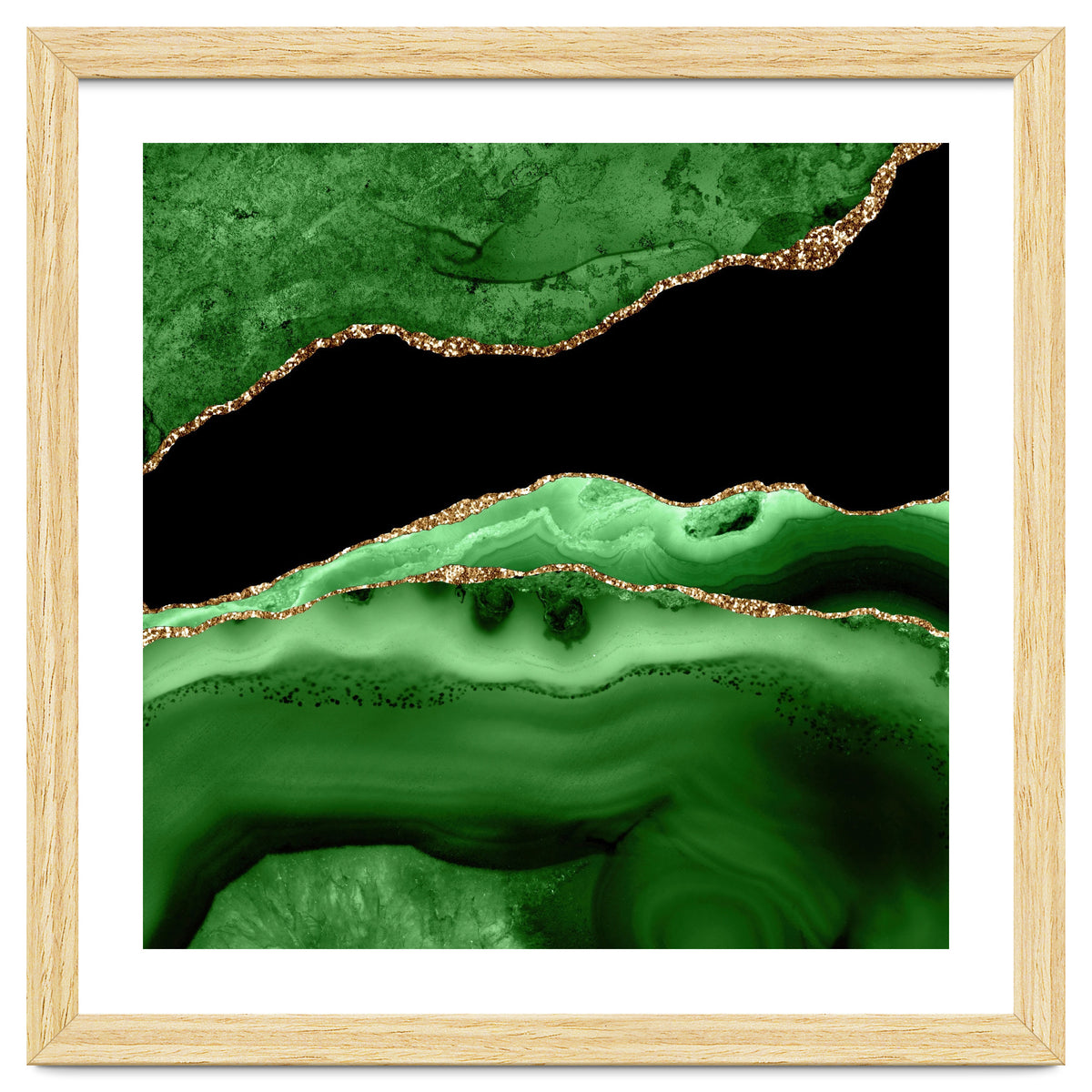 Green & Gold Agate Texture 13