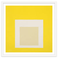JOSEF ALBERS - HOMAGE TO THE SQUARE YELLOW WHITE