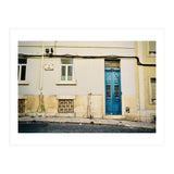 Lisbon Blue door on the street (Print Only) thumbnail
