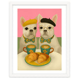 French Bulldogs At Breakfast Café thumbnail