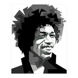Jimi Hendrix Rock And Blues Music Black White (Print Only) thumbnail