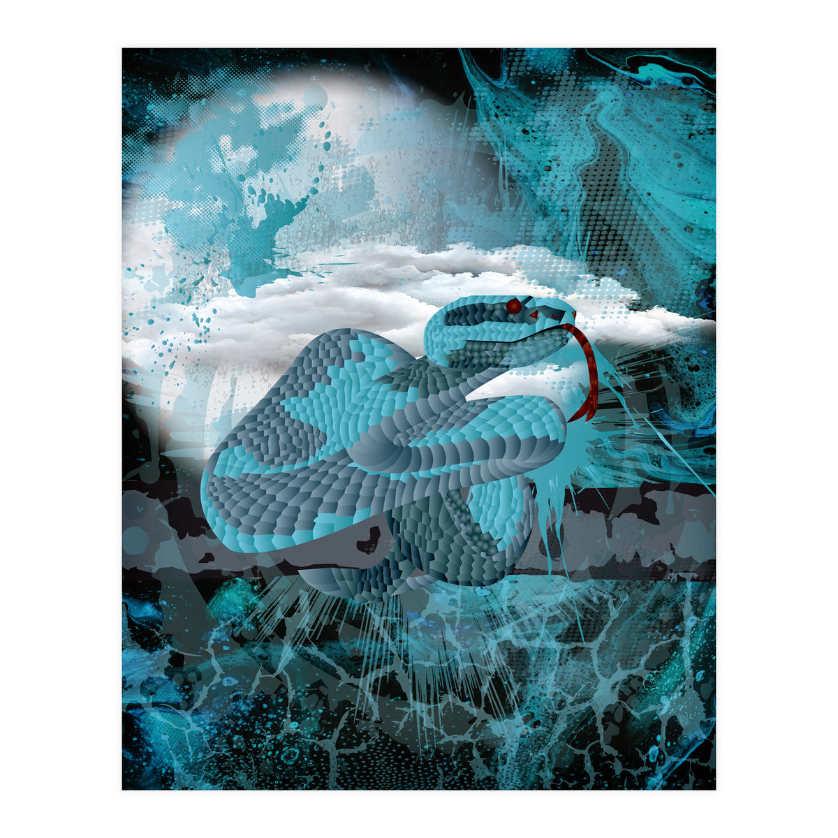 Blue Poly Viper (Print Only)