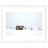 Barn in the winter snowscape thumbnail