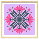 Magenta mandala flowers thumbnail