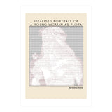 Idealised Portrait of a Young Woman as Flora – Bartolomeo Veneto (ascii art)  (Print Only) thumbnail