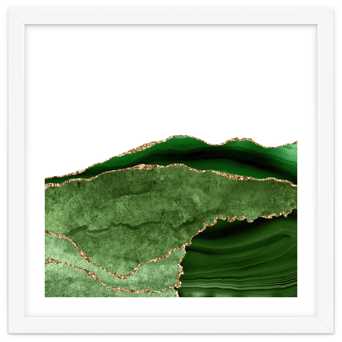 Green & Gold Agate Texture 28