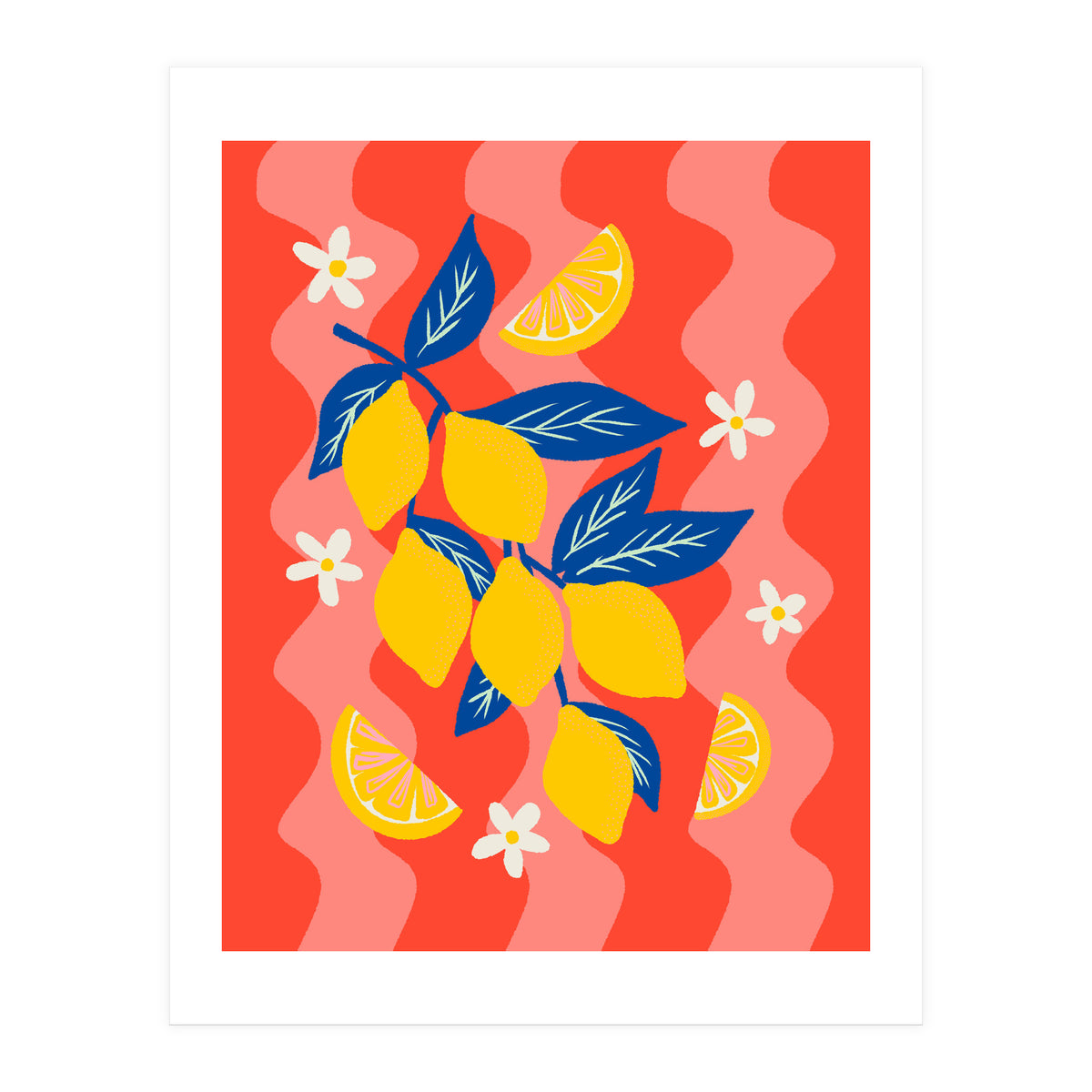 Colourful Lemon Branch (Print Only)