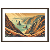 Vintage Cliffside Serenity Poster thumbnail