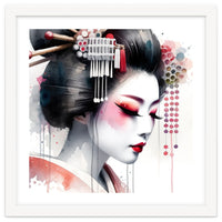 Crimson Kanzashi Modern Geisha