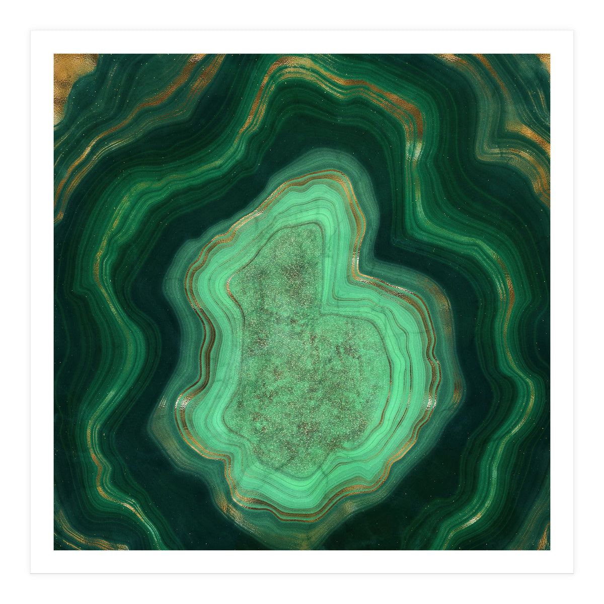 Malachite Texture 06 (Print Only)