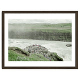Tourists at the edge of the big river - Iceland thumbnail