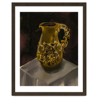 Golden Jug oil painted